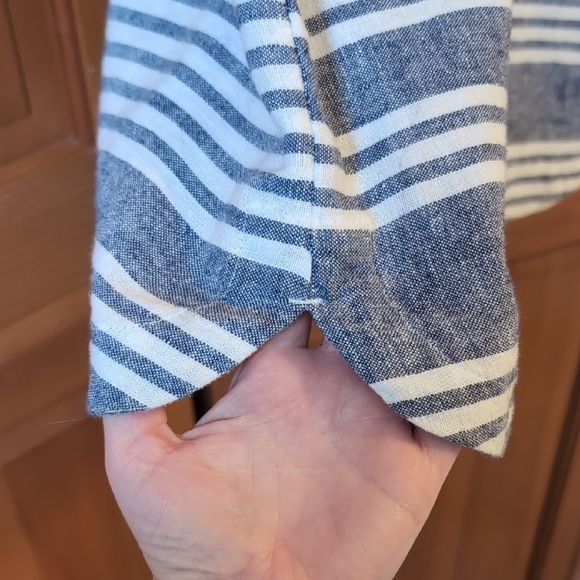 Old Navy Blue and White Striped Women's Dress - Picture 3 of 6